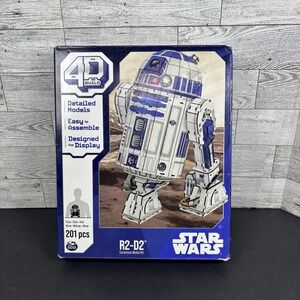 STAR WARS R2-D2 Puzzle 4D Build Model Kit 201pc Cardstock 4-D‎ 3-D 3D 2023 NIB